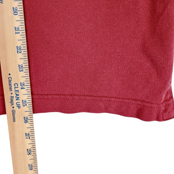 Vtg Abercrombie Fitch Muscle Polo Shirt S Men Red White Moose Y2K 90s Faded READ - Picture 6 of 10